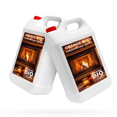 Orangenduft, 10L 2X5 Liter Bioethanol 100% férAlkohol fér Kamin