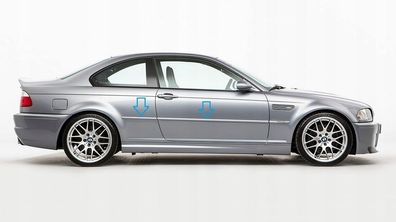BMW E46 325 328 330 1999-05 - Chrom-Schutzleisten für die Türen