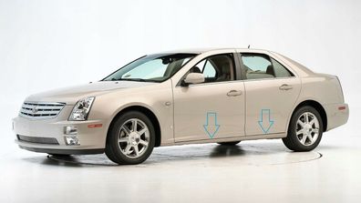 Cadillac STS 2005-2011 - Seitliche Tür-Schutzleisten aus Chrom