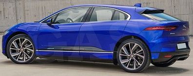 JAGUAR I-PACE - CHROM Seitentür-Zierleisten aus Chrom