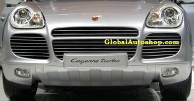 Porsche Cayenne - Chrom Grill Stoßstange Anziehungspunkte Tuning