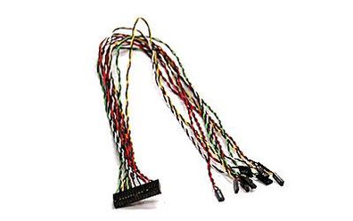 Supermicro Front Panel Switch Cable, 34-pin Split, Schwarz