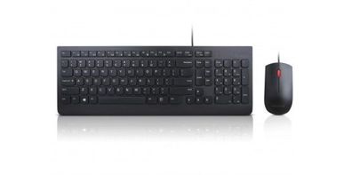 Lenovo 4X30L79910, Volle Größe (100%), USB, QWERTY, Schwarz, Maus enthalten