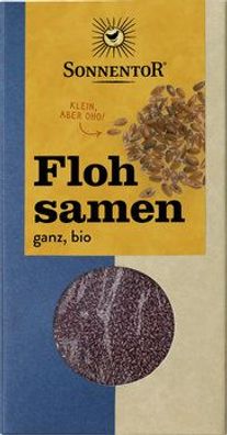 Sonnentor 6x Flohsamen ganz, Packung 90g