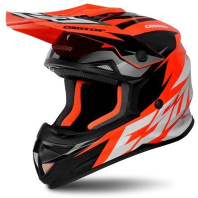 Crosshelm Helm Motorradhelm Motocross Motocrosshelm Cassida Cup Two orange