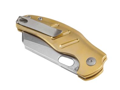 Kizer Sheepdog C01C Brass Button Lock