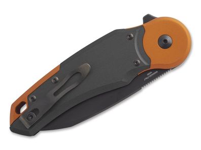 Fox Knives Metamorphosis Wharncliffe M390 Aluminum Black & Orange PVD