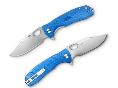 Honey Badger Clippoint Medium Blue