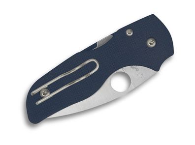 Spyderco Lil' Native CPM SPY27 FRN Blue PlainEdge