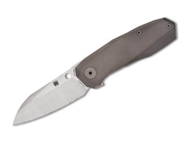 Spyderco Techno 3 Titanium Grey PlainEdge