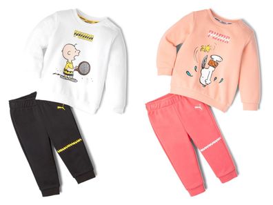 PUMA Unisex Peanuts Minicats Crew Jogger Baby Trainingsanzug Freizeitanzug