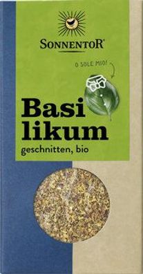 Sonnentor 6x Basilikum geschnitten, Packung 15g