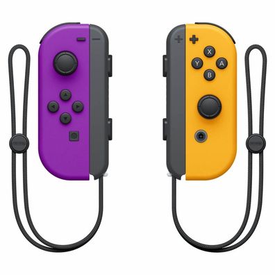 Nintendo Joy Con 2er Set, lila / orange Nintendo Switch Controller
