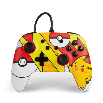 PowerA Nintendo Switch Pokemon Enhanced Wired Controller - Pikachu Pop Art