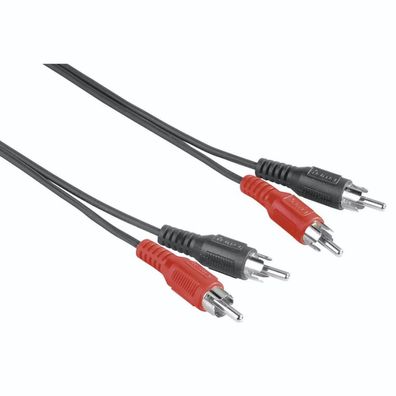 HAMA Audio-Kabel, 2 Cinch-Stecker - 2 Cinch-Stecker, 2,5 m (00205086)