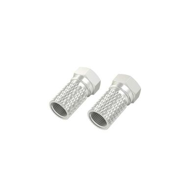 HAMA F-Stecker, 5,5 mm, schraubbar, 2 Stück (00205204)