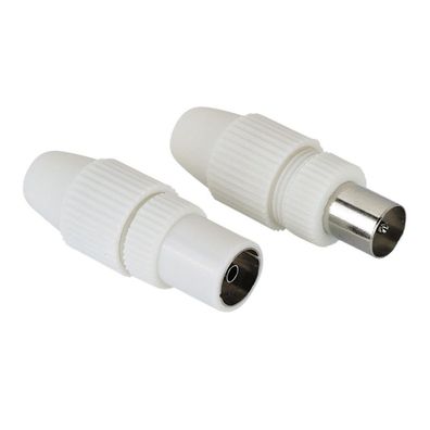 HAMA Koax-Set, Stecker/ Kupplung, klemmbar (00205212)