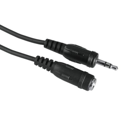 HAMA Audio-Kabel, 3,5-mm-Klinken-Stecker/ Kupplung, Stereo, 2,5 m (00205104)