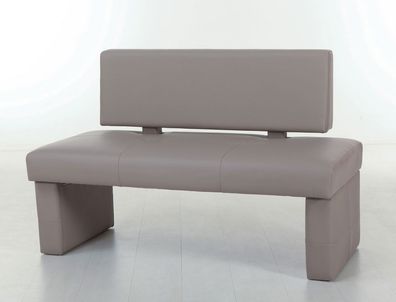 Bank Dorian mit Lehne Kunstleder Variante 130cm 150cm 180cm Sitzbank