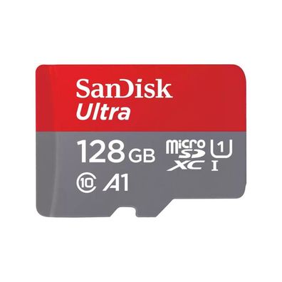 SanDisk Ultra microSDXC 128GB Mobile + SD Adapter 140MB/ s A1 Class 10 UHS-I (002