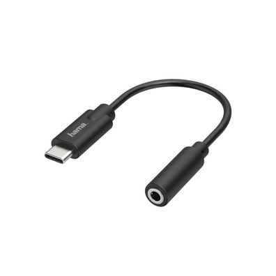 HAMA Audio-Adapter, USB-C-Stecker - 3,5-mm-Klinke-Buchse, Stereo (00205282)