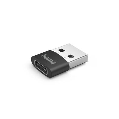 HAMA USB-C-Adapter, USB-A-Stecker - USB-C-Buchse, ohne Kabel, 480 Mbit/ s, 3 St