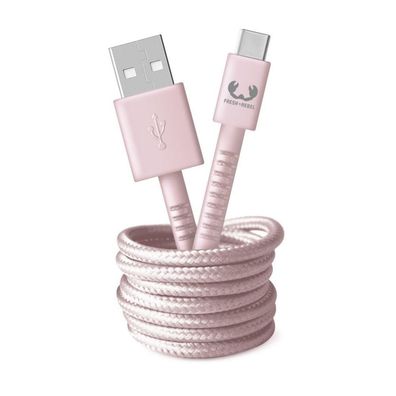 HAMA USB - USB-C Kabel "Fabriq", 2,0 m, Smokey Pink (00215005)