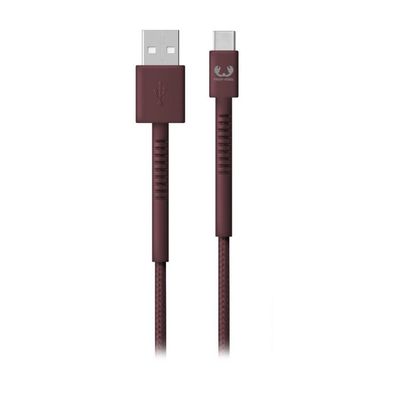 HAMA USB - USB-C Kabel "Fabriq", 2,0 m, Deep Mauve (00215002)