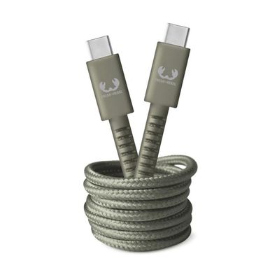 HAMA USB-C - USB-C Kabel "Fabriq", 2,0 m, Dried Green (00214984)