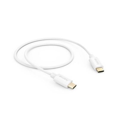 HAMA Ladekabel, USB-C - USB-C, 1 m, Weiß (00201590)