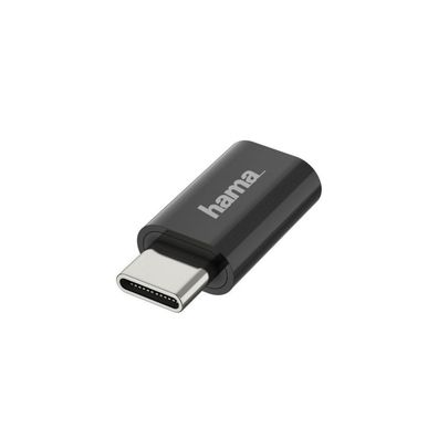 HAMA USB-OTG-Adapter, USB-C-Stecker - Micro-USB-Buchse, USB 2.0, 480 Mbit/ s (002