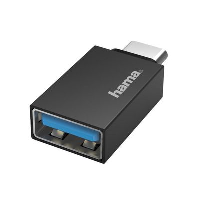 HAMA USB-OTG-Adapter, USB-C-Stecker - USB-Buchse, USB 3.2 Gen1, 5 Gbit/ s (002003