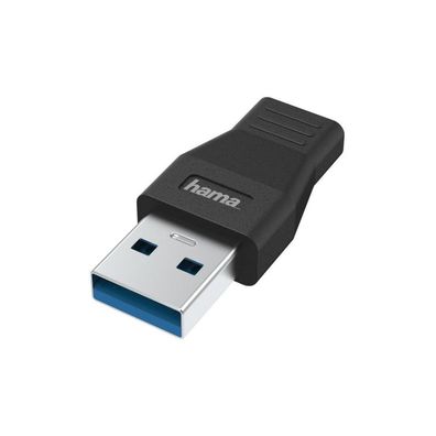 HAMA USB-Adapter, USB-A-Stecker - USB-C-Buchse, USB 3.2 Gen1, 5 Gbit/ s (00200354