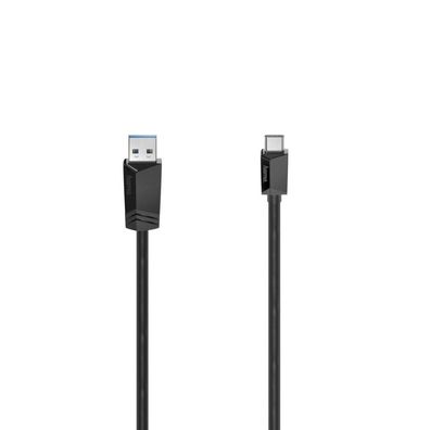 HAMA USB-C-Kabel, USB-A-Stecker - USB-C-Stecker, USB 3.2 Gen2, 10 Gbit/ s, 1,00 m