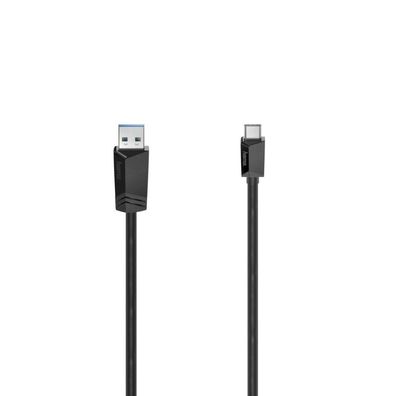 HAMA USB-C-Kabel, USB-C-Stecker - USB-A-Stecker, USB 3.2 Gen1, 5 Gbit/ s, 1,50 m