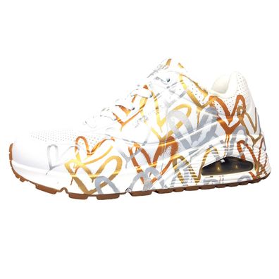 Skechers Uno 155523 Weiß WTGD white/ gold