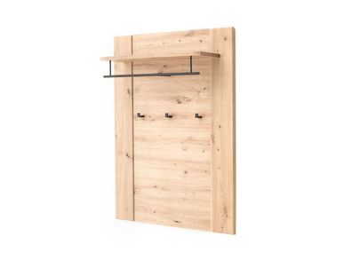 Garderobenpaneel Carvin 4 Balkeneiche 85x122x27 cm Paneel Garderobe