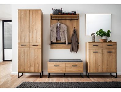 Garderobe Torrico 20 Grandson Oak 5-teilig Garderobenset