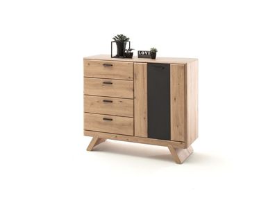 Kommode Carvin 9 Balkeneiche Cosmos grey 119x103x44 cm Sideboard