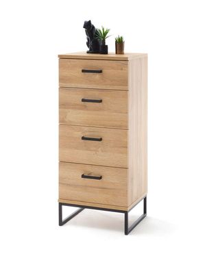 Kommode Torrico 7 Grandson Oak 50x116x44 cm Schubkastenkommode