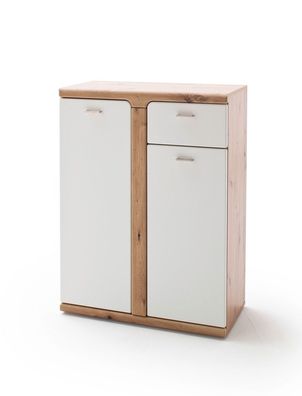 Kommode Tortona 3 Balkeneiche 80x108x38 cm Dielenkommode Garderobe