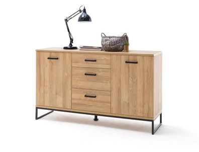 Sideboard Torrico 6 Grandson Oak 151x88x44 cm Kommode Wohnzimmer