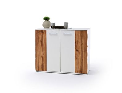 Kommode Gerda 7 weiß Hochglanz 103x86x44 cm Sideboard Wohnzimmer