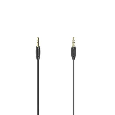 HAMA Audio-Kabel, 3,5-mm-Klinken-St. - St., Stereo, vergoldet, ultradünn, 1,5 m