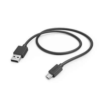 HAMA Ladekabel, USB-A - Micro-USB, 1 m, Schwarz (00201584)