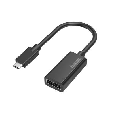 HAMA Video-Adapter, USB-C-Stecker - DisplayPort-Buchse, Ultra-HD 4K (00200314)