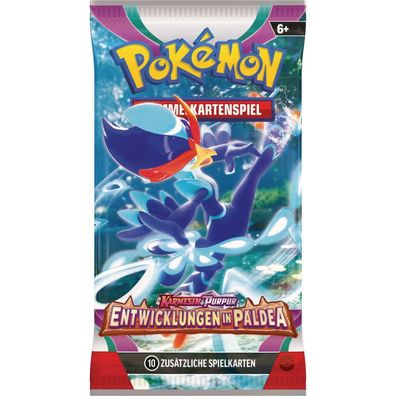 Pokémon Karmesin & Purpur: Entwicklungen in Paldea Booster-Tüte