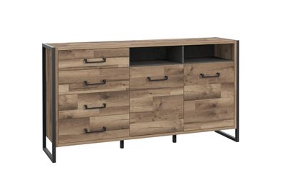 Sideboard Hudson 1 Stabeiche Betonoptik 169x91x42 cm Wohnzimmer