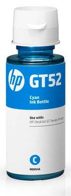 HP Tintenflasche No. GT52 M0H54AE Cyan (ca. 190 Seiten)