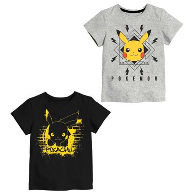 Pokémon T-Shirt für Kinder Kurzärmelig und Weich aus Baumwolle